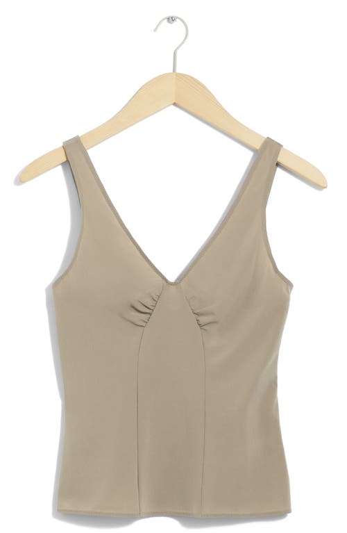 Shop & Other Stories V-neck Tank In Mole Medium Dusty