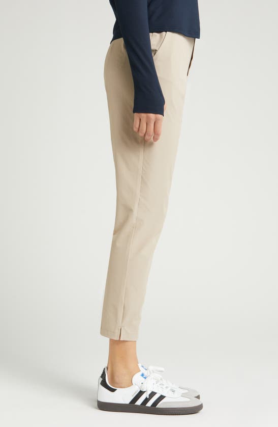 Zella Vantage High Waist Ankle Pants In Tan Thread