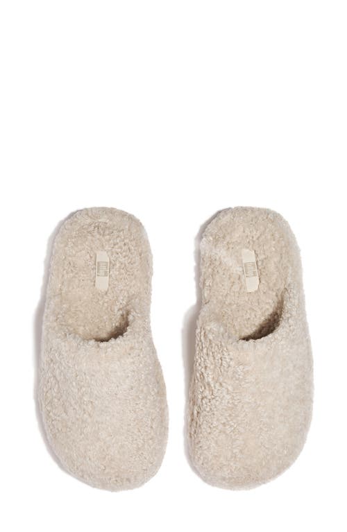 Shop Fitflop Iquishion D-luxe Slipper In Milk Ice