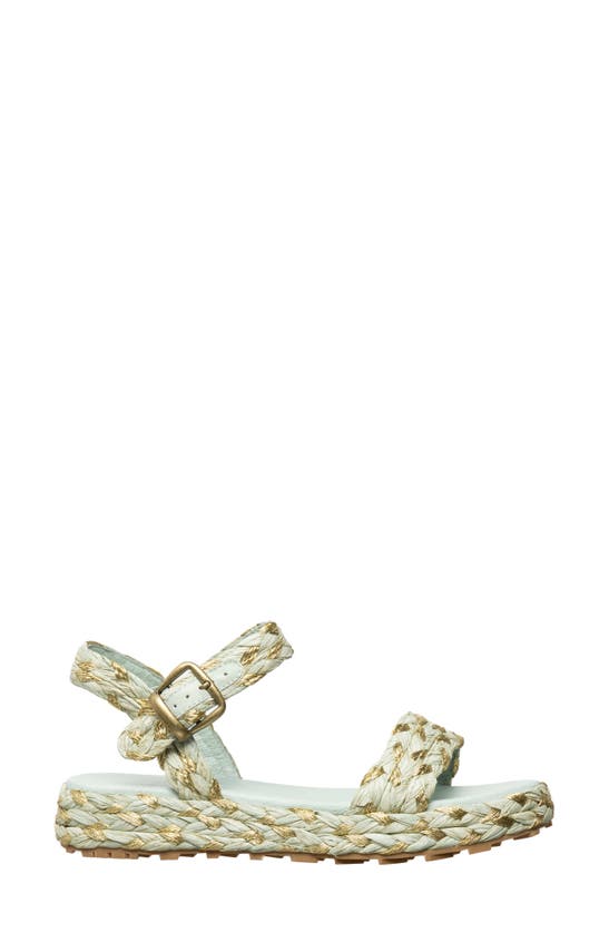 Antelope Brenna Woven Raffia Sandal In Mint Rafia