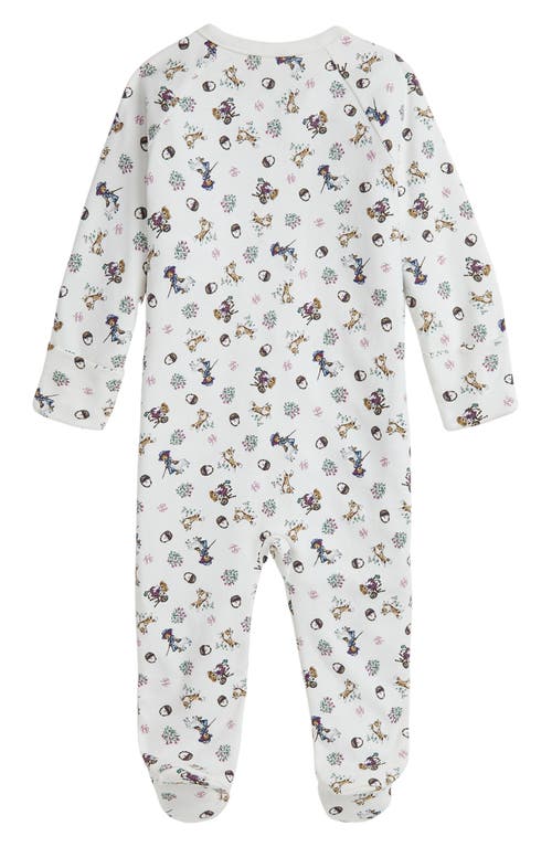 Shop Ralph Lauren Interlock Footie In Girl Bear