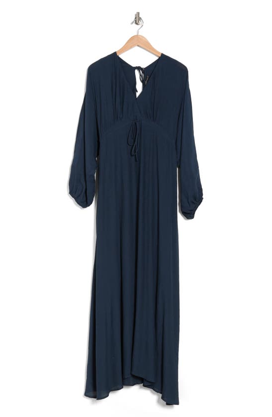 WISHLIST WISHLIST V-NECK LONG SLEEVE MAXI DRESS