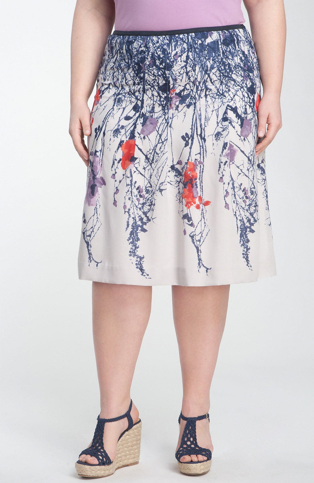 Nic + Zoe 'Trailing Flowers Flirt' Skirt (Plus) Nordstrom