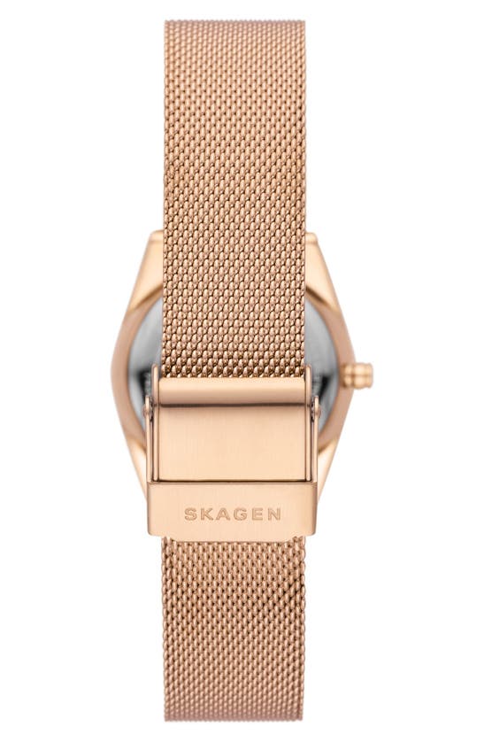 Skagen Women's Grenen Lille Solar-powered Three Hand Rose Gold-tone ...