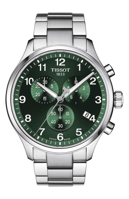Tissot Chrono XL Chronograph Bracelet Watch, 45mm in Grey at Nordstrom