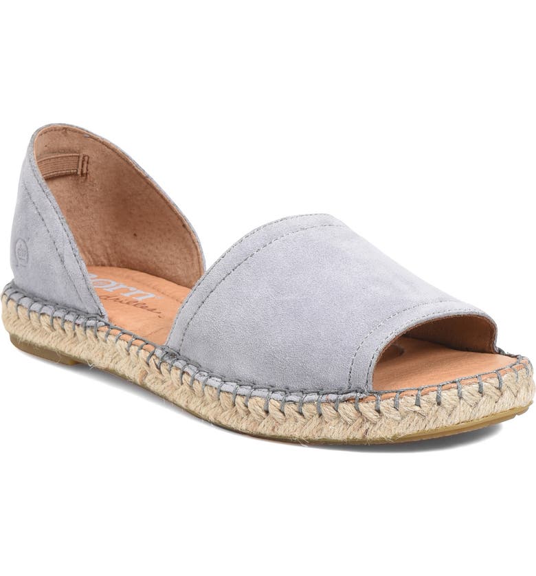 BØRN Seak d'Orsay Espadrille Sandal, Main, color, GREY SUEDE