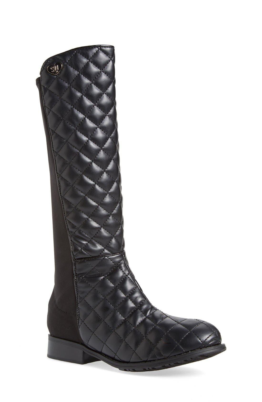 stuart weitzman quilted boots