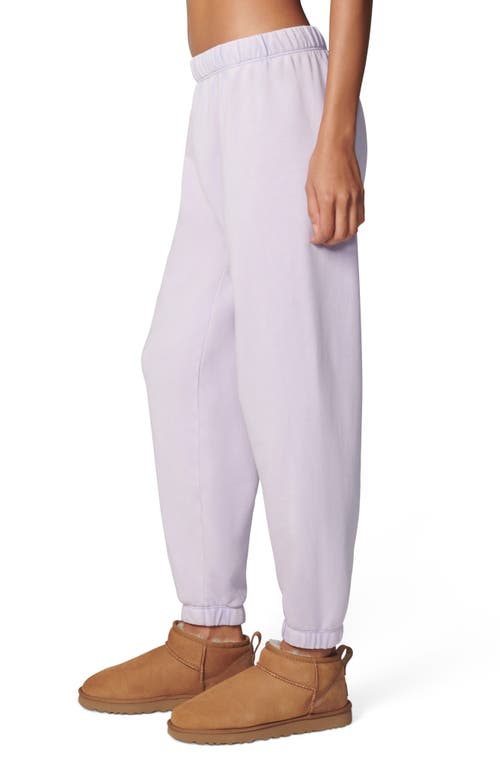 Shop Florence By Mills Cotton Blend Joggers In Washed Millie Lavender