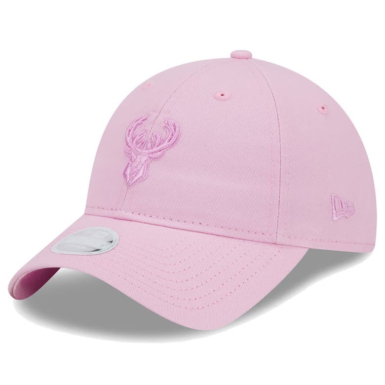 New Era Pink Milwaukee Bucks Colorpack Tonal 9twenty Adjustable Hat