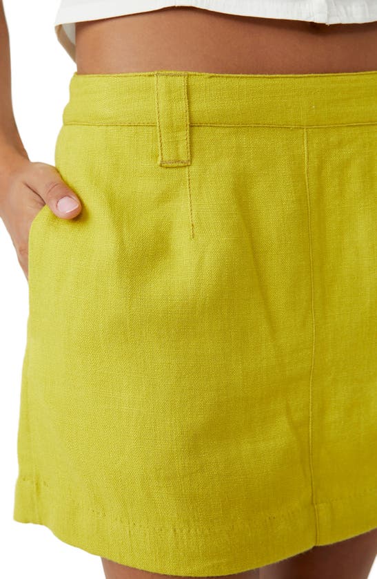 Shop Free People Can't Blame Me Miniskirt In Citronelle