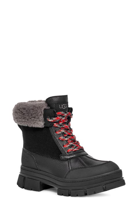 Buy Black Waterproof Warm Faux Fur Lined Snow Boots from Next USA