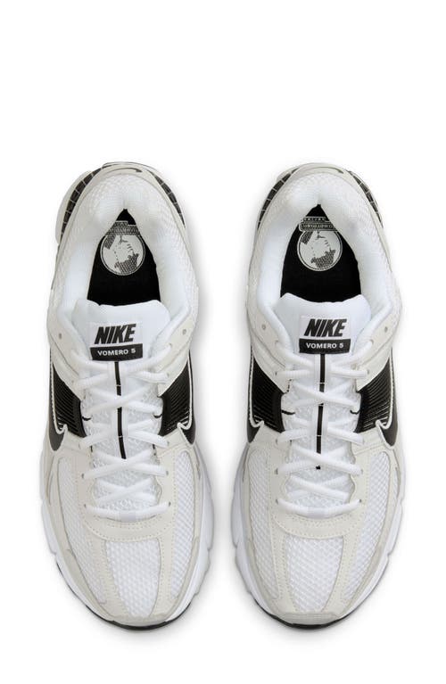 Shop Nike Zoom Vomero 5 Sneaker In White/black/platinum Tint