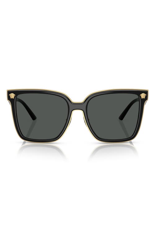Versace 58mm Butterfly Sunglasses In Black