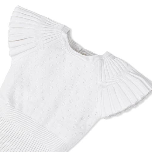 HOPE & HENRY HOPE & HENRY GIRLS' ORGANIC FLUTTER SLEEVE SWEATER DRESS, KIDS 