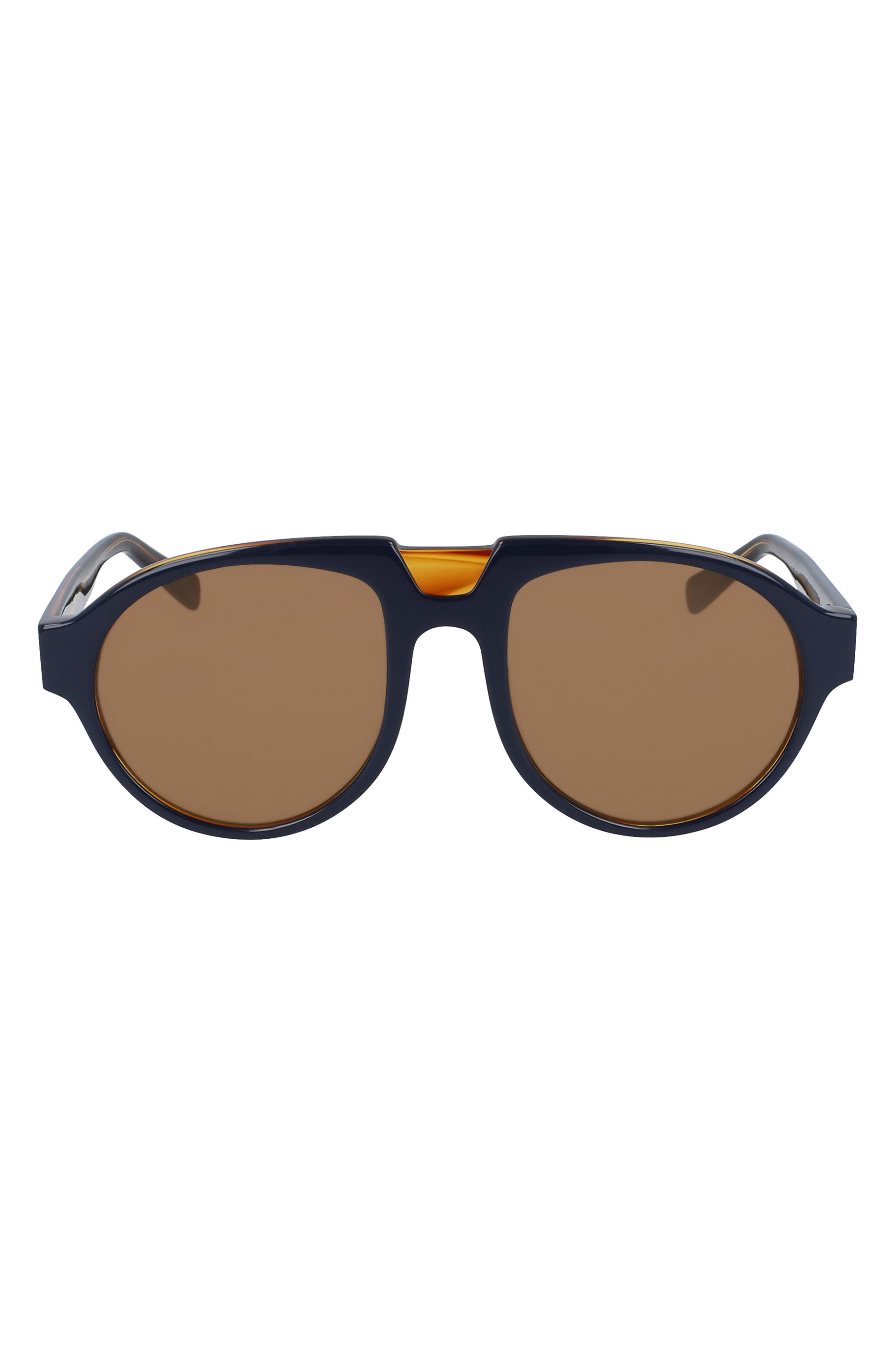 MCM 54mm Aviator Sunglasses in Blue Amber/Brown at Nordstrom