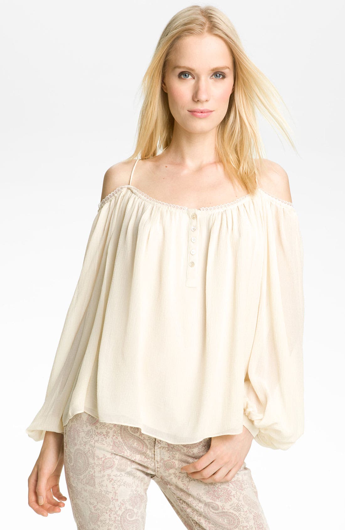 Haute Hippie Off Shoulder Peasant Blouse Nordstrom