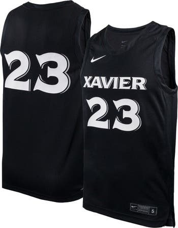 Men's Nike #1 White Xavier Musketeers Replica Basketball Jersey