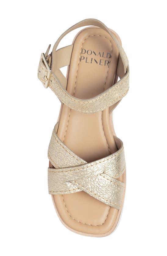 Shop Donald Pliner Lug Sole Slingback Sandal In Platino