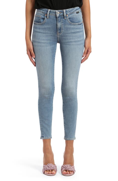 Mavi Women's Alissa Super Skinny Jeans In Light Brushed Indigo Shape
