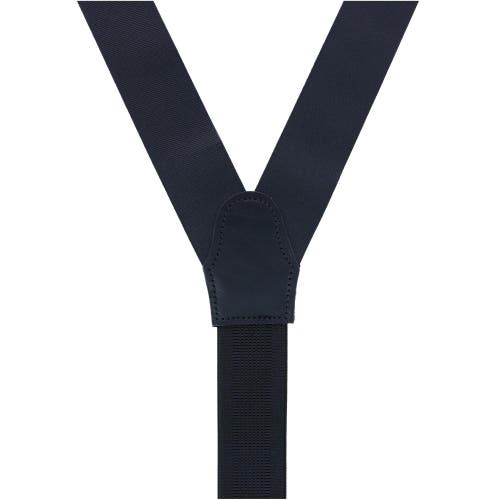 Trafalgar Phoenix 38mm Grosgrain Non Stretch Ribbon Button End Suspenders In Black