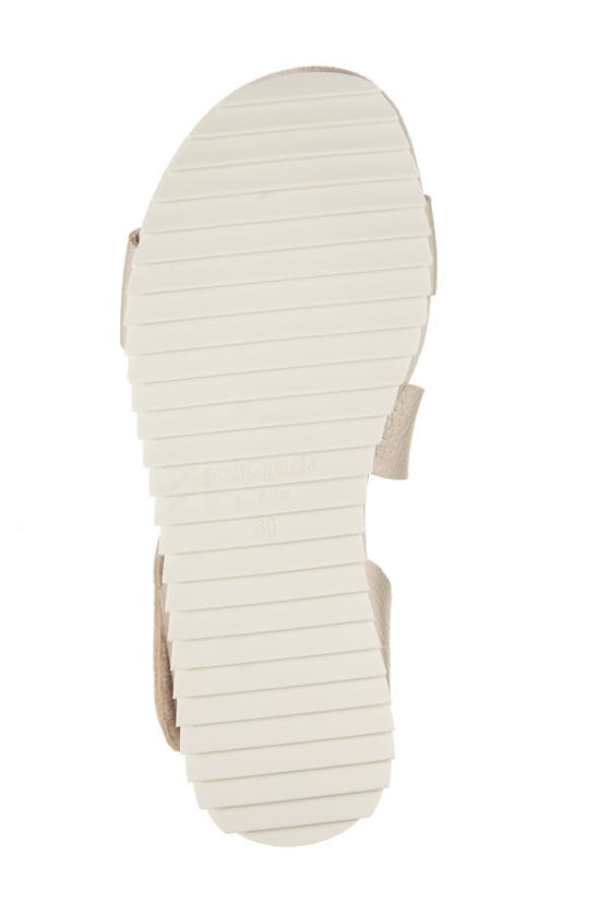 Shop Pedro Garcia Jedda Strappy Wedge Sandal In White Gold Cervo