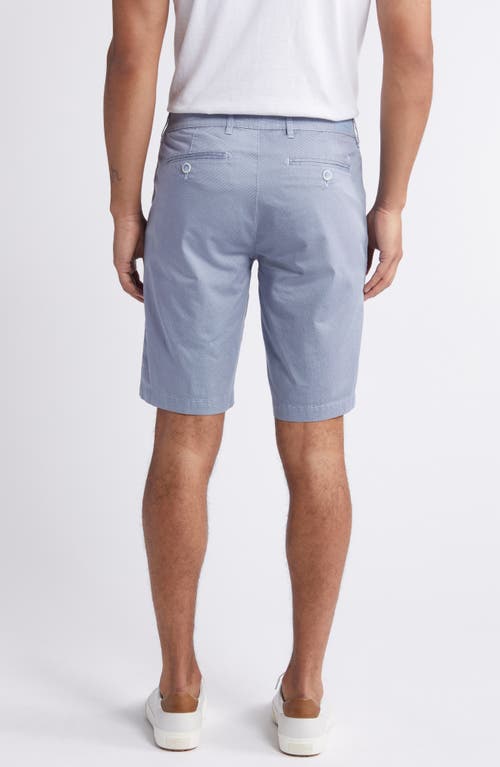 Shop Brax Bozen Flat Front Stretch Cotton Bermuda Shorts In Dusty Blue