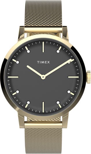 Timex® Midtown Crystal Embellished Mesh Strap Watch, 36mm | Nordstrom