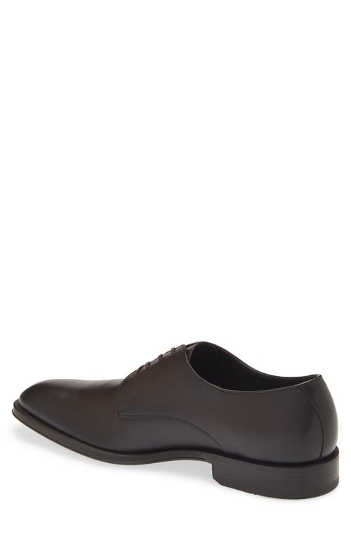 Shop Hugo Boss Boss Derrek Derby In Dark Brown