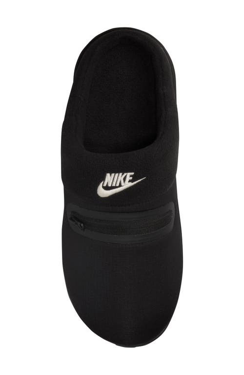 Nike Burrow Slipper In Black/phantom/black