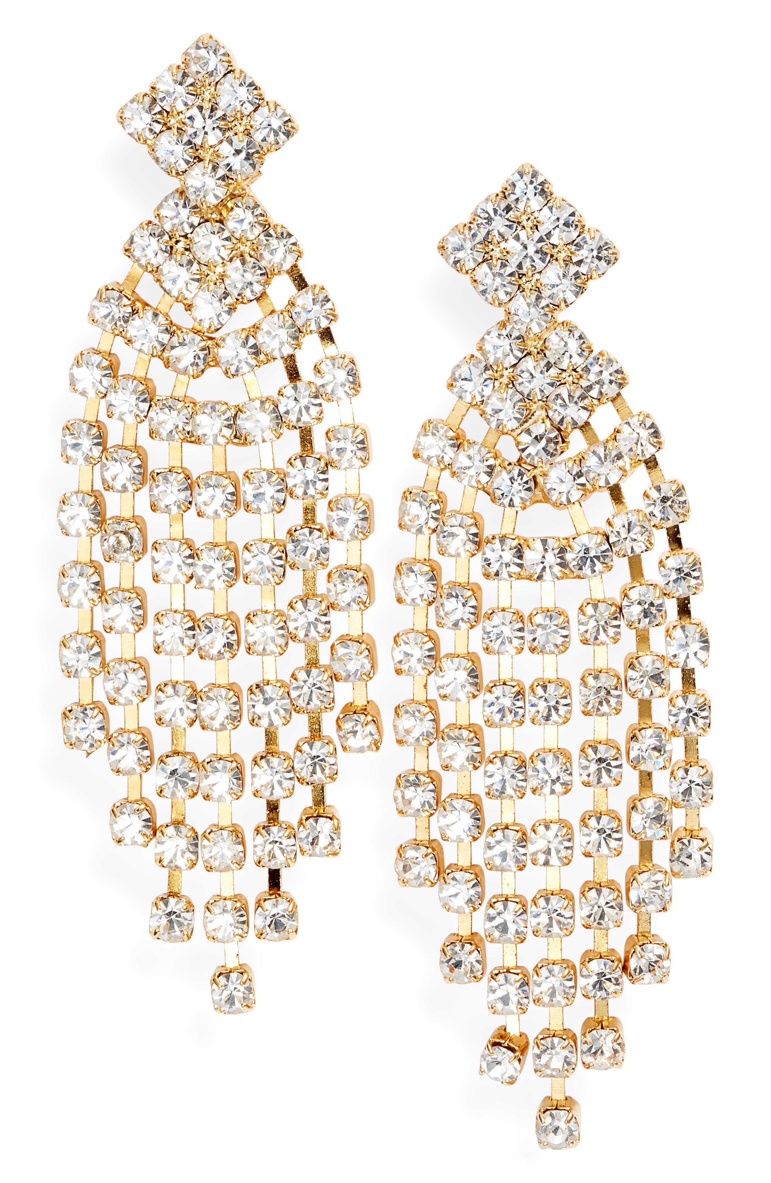 Ten79LA Cubic Zirconia Chandelier Earrings Nordstrom