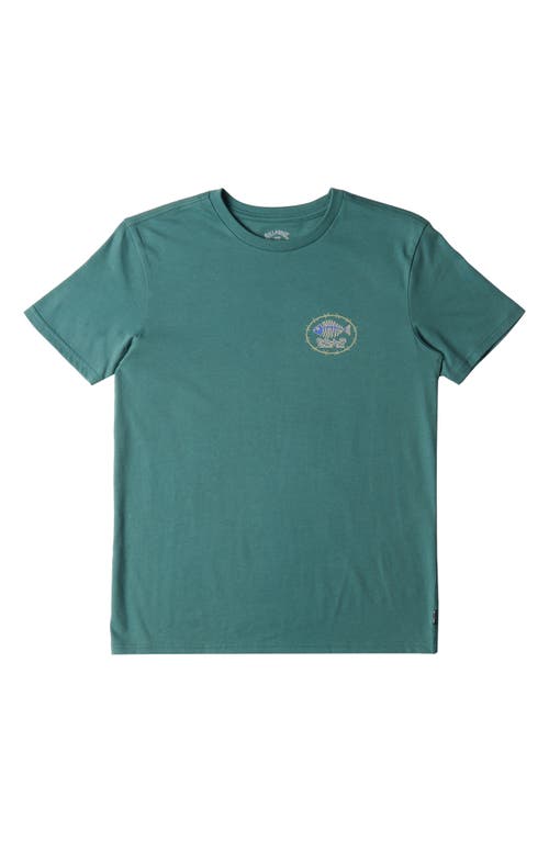 Billabong Kids' Bonez Graphic T-shirt In Marine Green