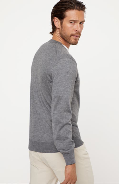 Shop Brunello Cucinelli Cashmere And Silk Sweater In Dark Grey