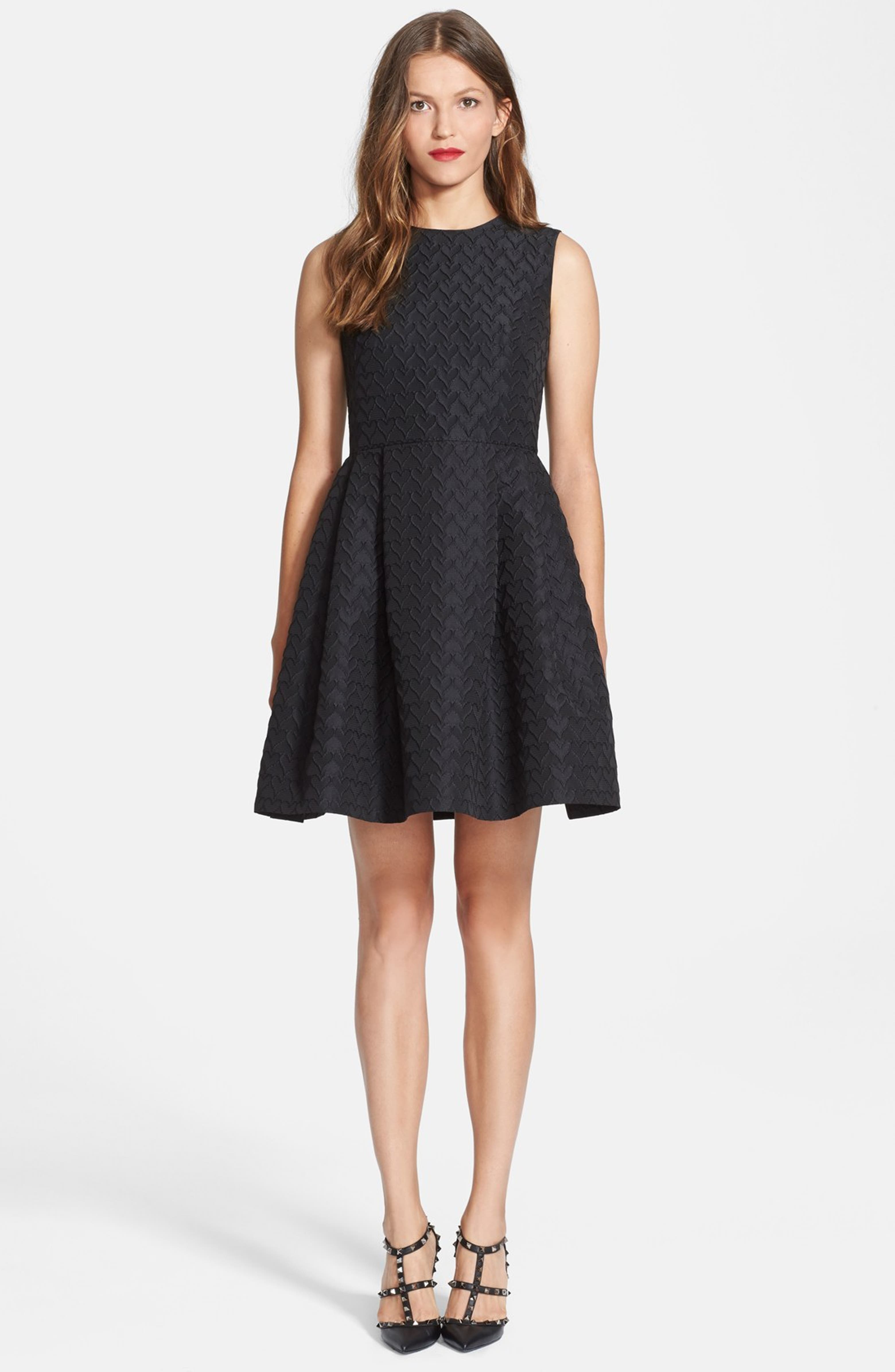 RED Valentino Jacquard Faille Fit & Flare Dress | Nordstrom