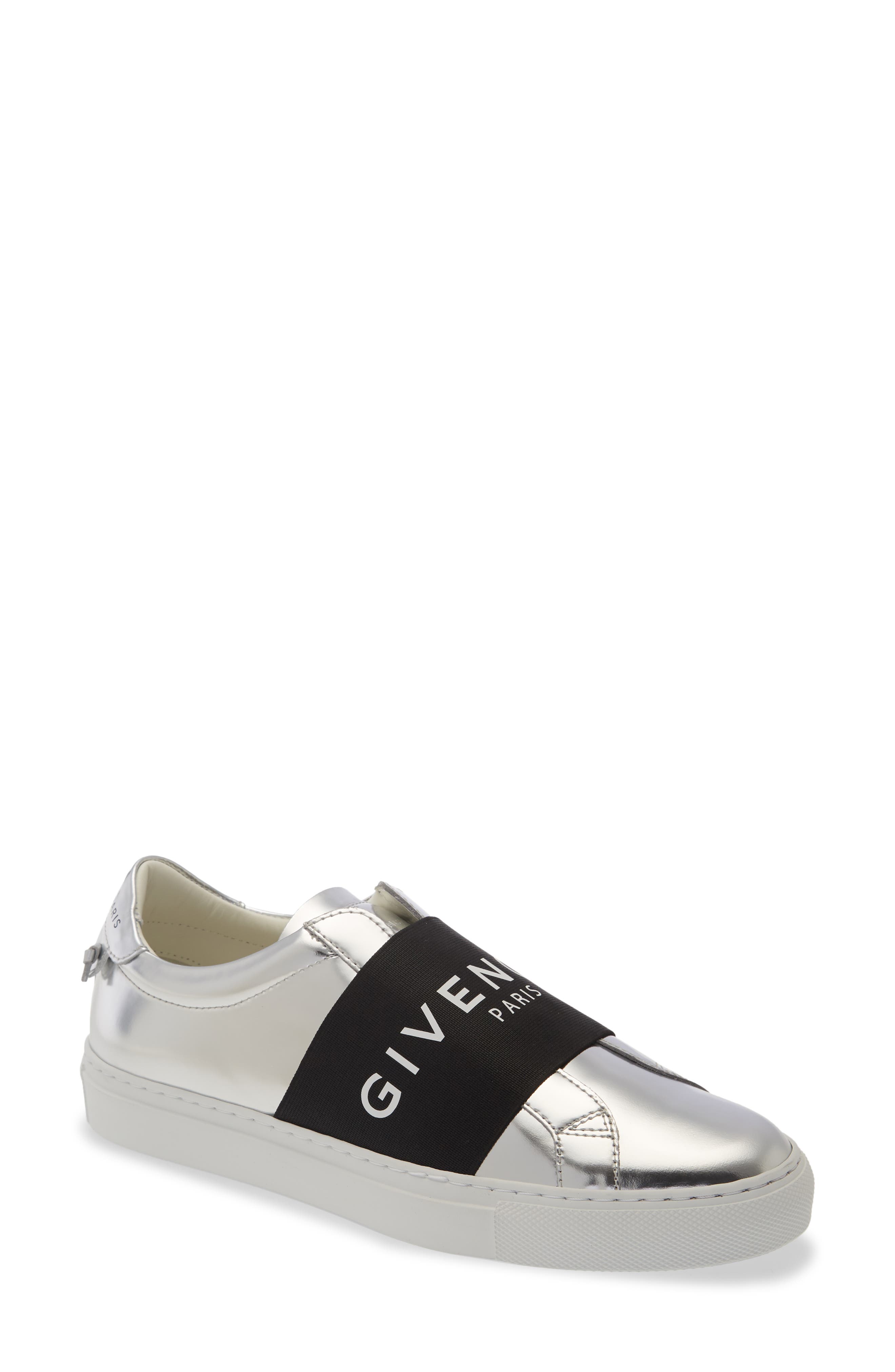 Givenchy Urban Street Logo Band Sneaker in Silver Size 9 US