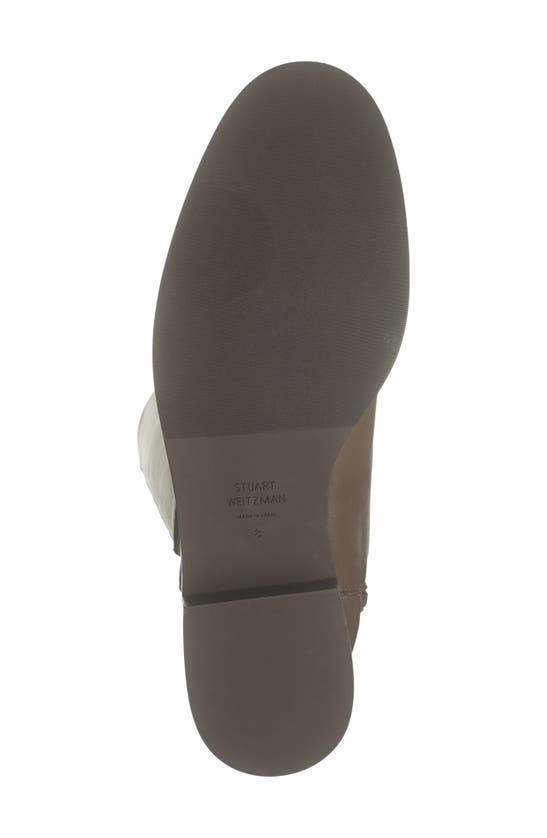 Stuart Weitzman Keelan Zip Leather Boot In Walnut