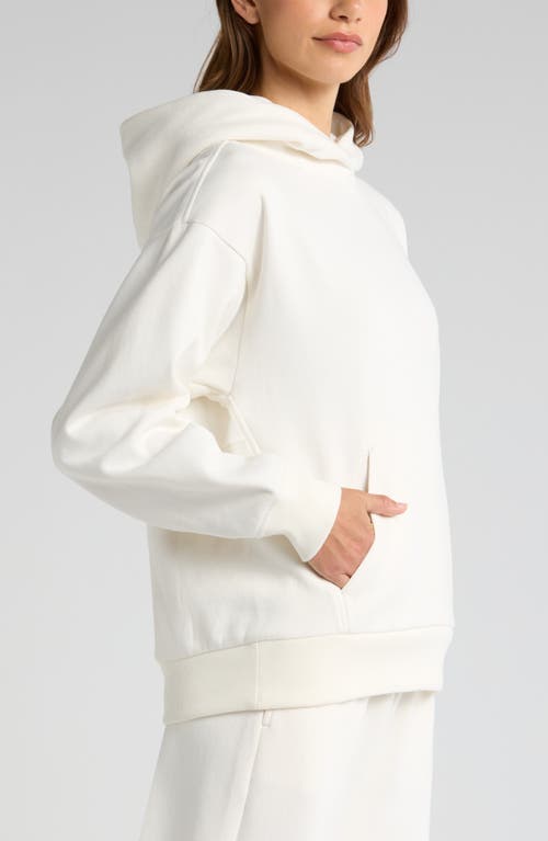 Shop Zella Ultra Cozy Pullover Hoodie In Ivory Egret