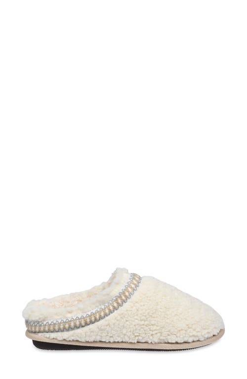 Gaahuu Faux Shearling Lined Slipper In Natural