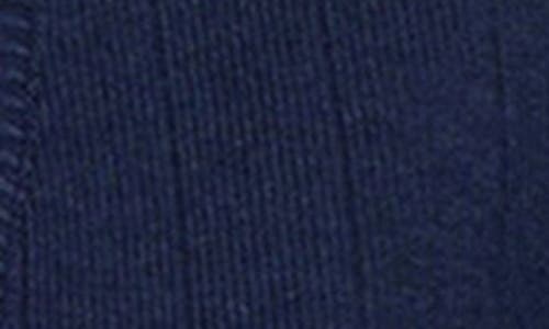 Mango Cardigan With Contrasting Finish Dark Navy In Dark Navy