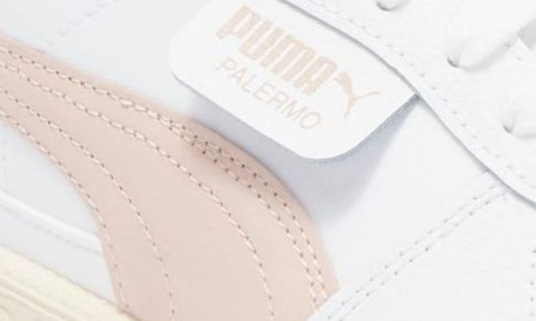 Shop Puma Palermo Sneaker In  White-sugared Almond