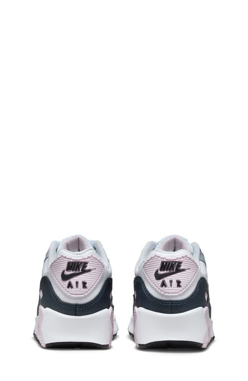 Nike Air Max 90 Sneaker In White/pink/navy