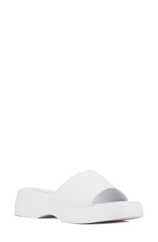 Shop Olivia Miller Ambition Slide Sandal In White