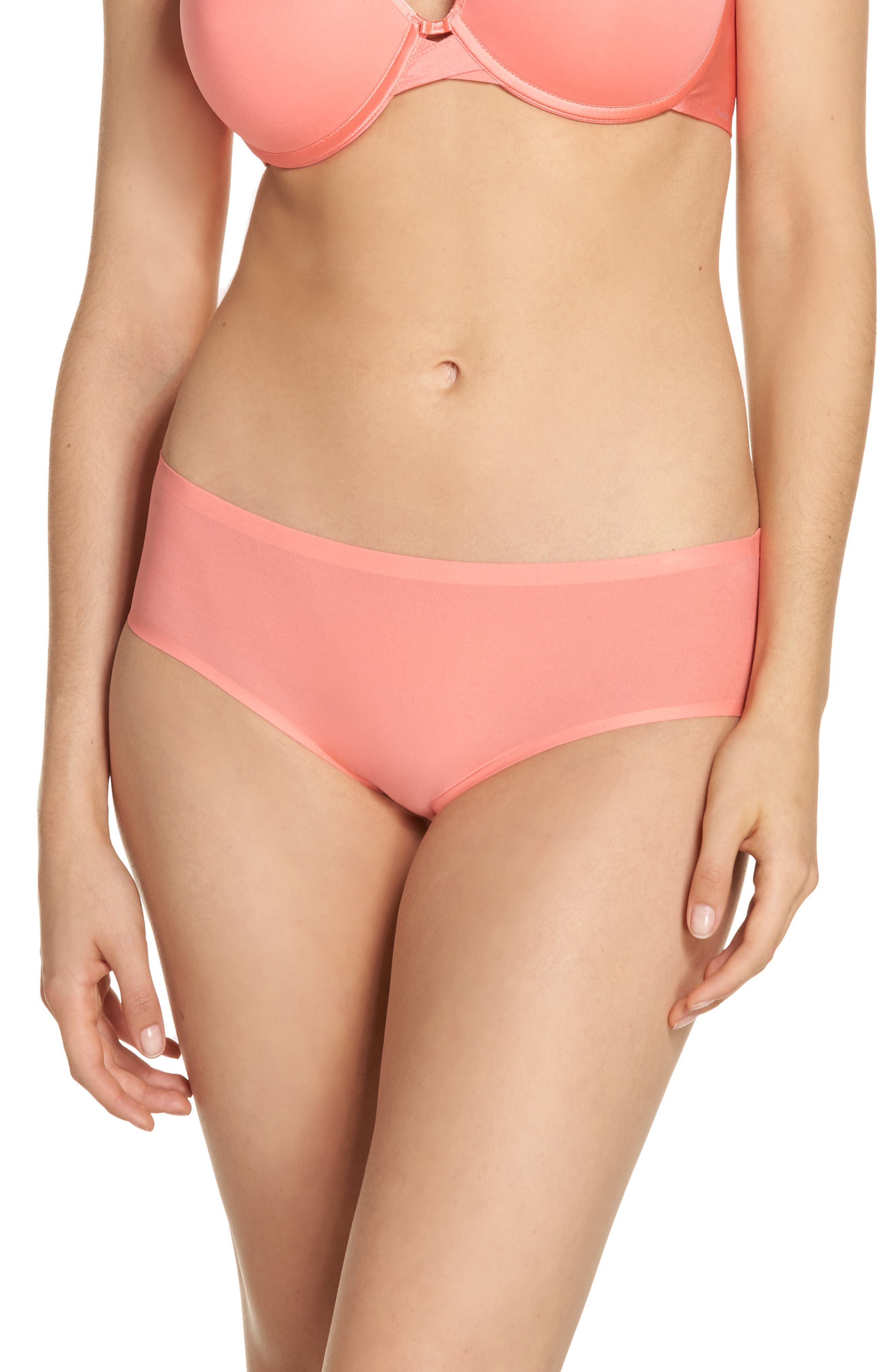 Chantelle Soft Stretch Hipster Panties In Grapefruit