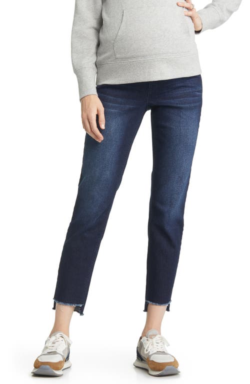 Over the Bump Step Hem Ankle Skinny Maternity Jeans in Ailani