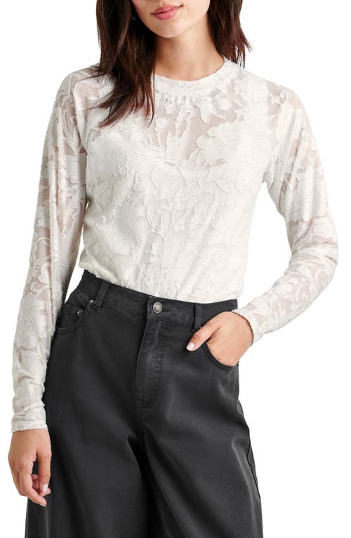 Shop Splendid Cecelia Floral Long Sleeve Top In Pale Oak