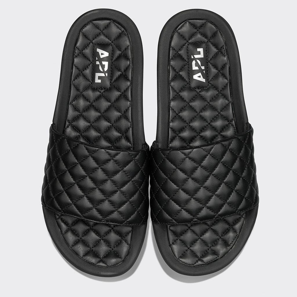 Apl Athletic Propulsion Labs Lusso Slide Sandals In Black