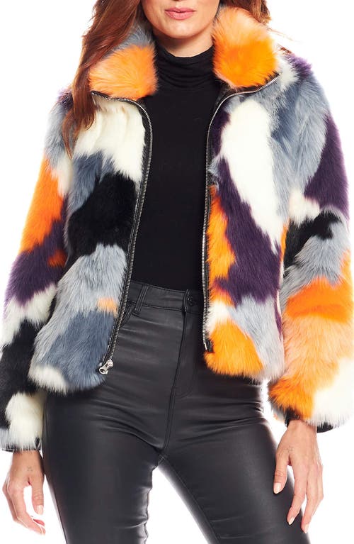 Glow Up Faux Fur Jacket in Multi