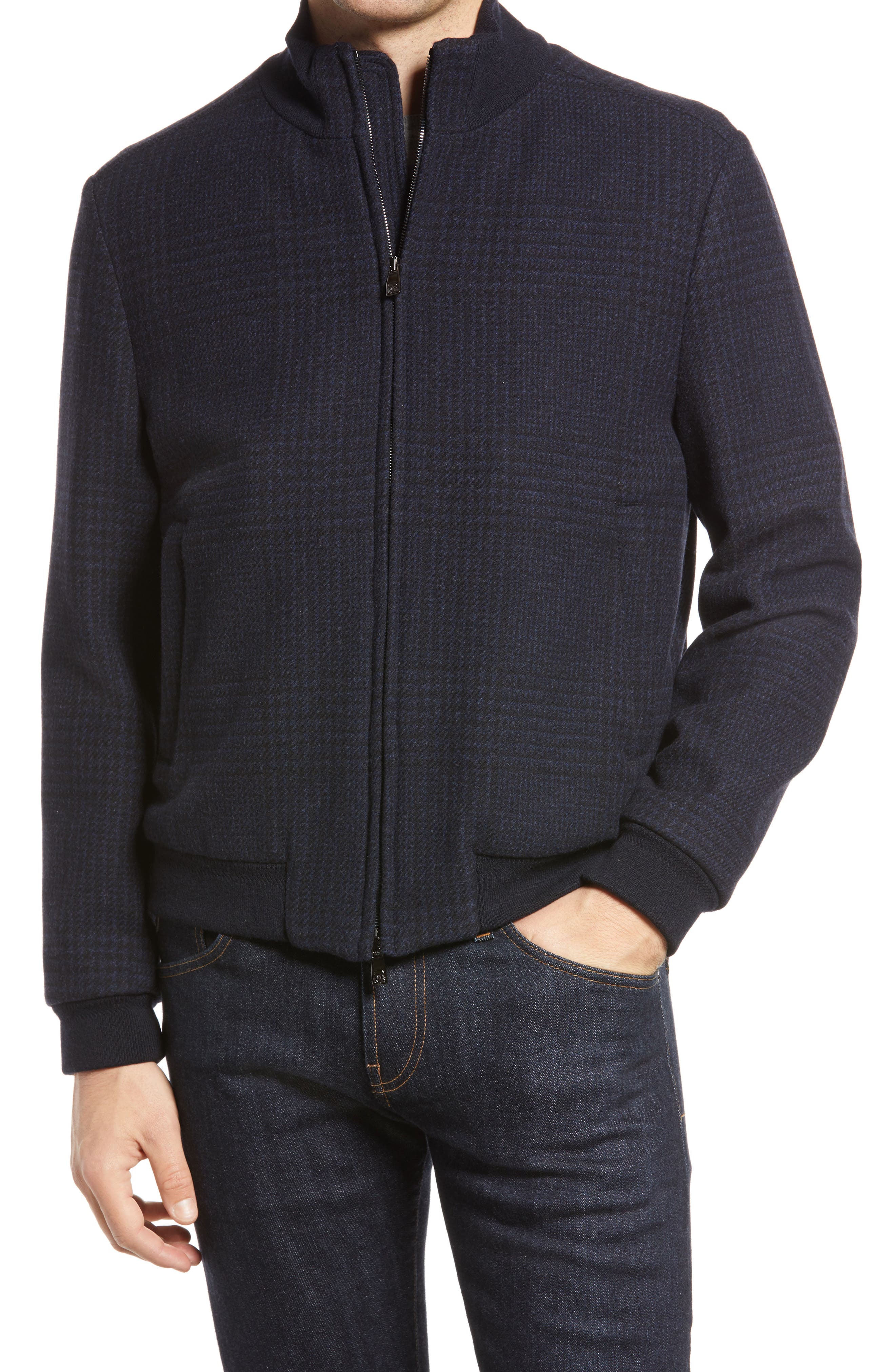 Men's Plaid Wool & Cashmere Jacket - Sale up to 64% Off