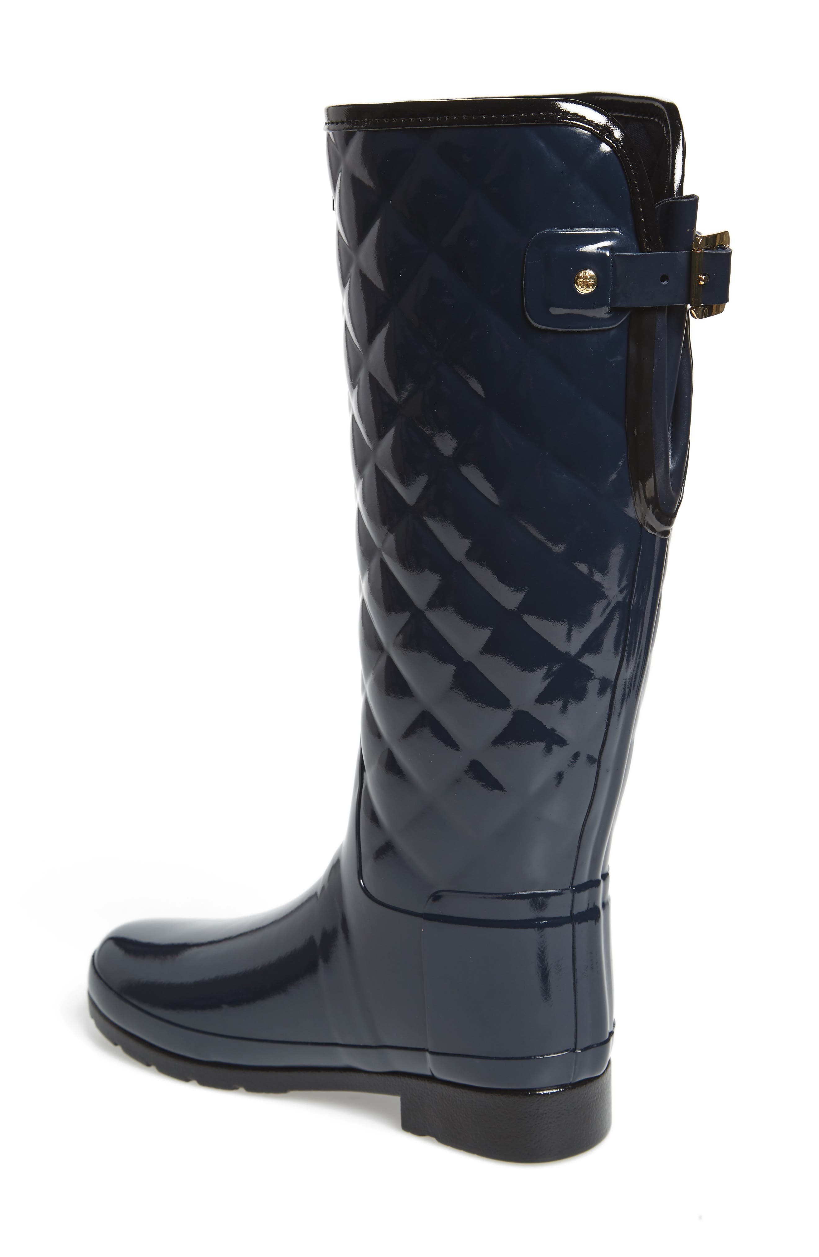 hunter quilted rain boots