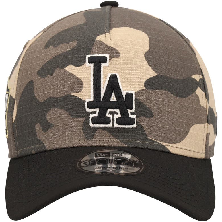 Shop New Era Los Angeles Dodgers Camo Crown A-frame 9forty Adjustable Hat