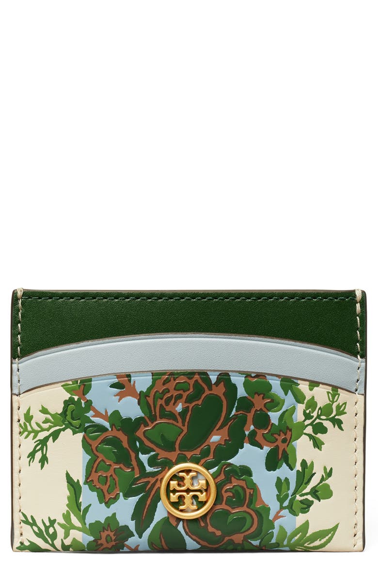 Tory Burch Robinson Madeline Leather Card Case | Nordstrom